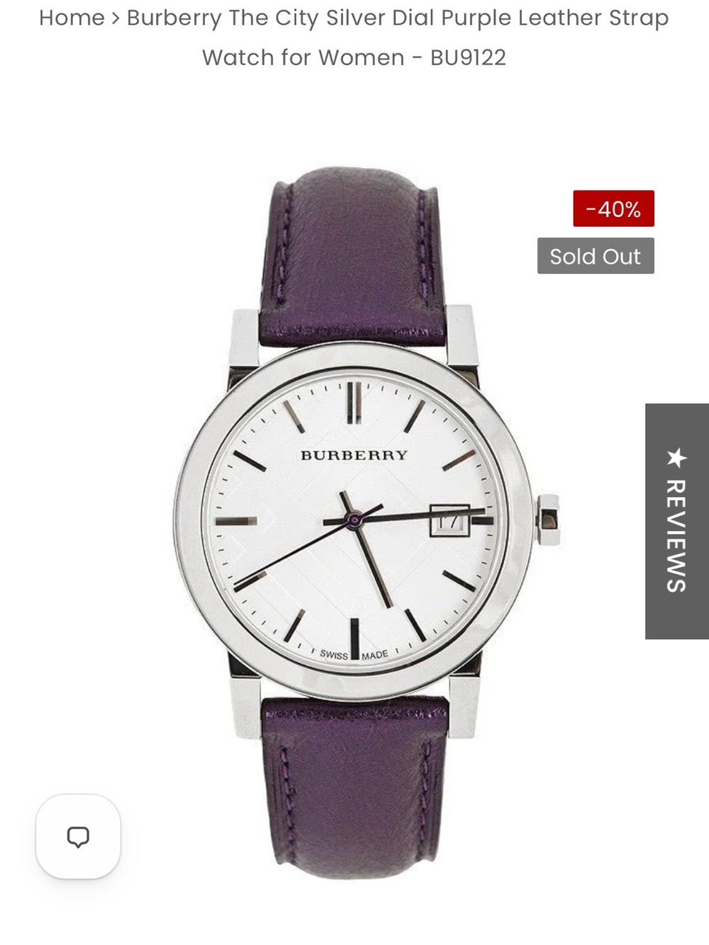 Burberry “The City” Women’s Watch